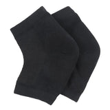 Max 1 Pair Vented Open Toe Heel Socks Sleeves Protector for Cracked Feet Black