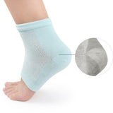 Max 1 Pair Vented Open Toe Heel Socks Sleeves Protector for Cracked Feet Skin