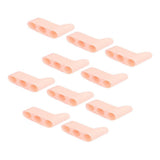 Max 5 Pairs 3 Holes Small Toes Separator Corrector Orthotics Straightener  Skin