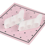 Max 5 Pairs 3 Holes Small Toes Separator Corrector Orthotics Straightener  Clear