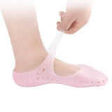 Max SEBS Breathable Gel Moisturising Heel Cracked Foot Care Protectors Socks M