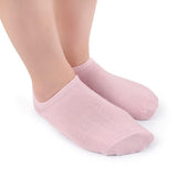 Max 1Pair Spa Gel Socks Moisturising Dry Heel Repair Crack Foot Skin Care Pink