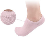 Max 1Pair Spa Gel Socks Moisturising Dry Heel Repair Crack Foot Skin Care Pink