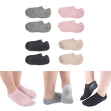 Max 1Pair Spa Gel Socks Moisturising Dry Heel Repair Crack Foot Skin Care Pink
