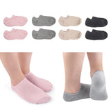 Max 1Pair Spa Gel Socks Moisturising Dry Heel Repair Crack Foot Skin Care Pink