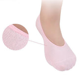 Max 1Pair Spa Gel Sock Moisturising Dry Heel Repair Crack Foot Skin Care Pink