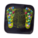 Max Foldable Reflexology Walk Stone Foot Walk Massager Mat 34x34cm