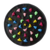 Max Foldable Reflexology Walk Stone Foot Walk Massager Mat 34.5x34.5cm