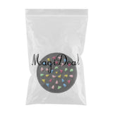 Max Foldable Reflexology Walk Stone Foot Walk Massager Mat 34.5x34.5cm