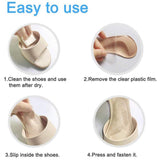 Max 1 Pair Silicone Arch Support Insoles Orthotic Insoles Cushion Insert L Skin