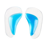 Max 1 Pair Silicone Arch Support Insoles Orthotic Insoles Cushion Insert L Blue