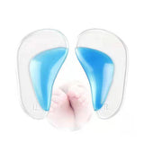 Max 1 Pair Silicone Arch Support Insoles Orthotic Insoles Cushion Insert L Blue