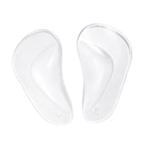 Max 1 Pair Silicone Arch Support Insoles Orthotic Insoles Cushion Insert L Clear