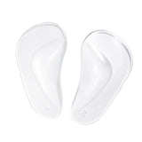 Max 1 Pair Silicone Arch Support Insoles Orthotic Insoles Cushion Insert L Clear