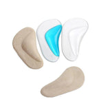 Max 1 Pair Silicone Arch Support Insoles Orthotic Insoles Cushion Insert L Clear