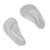 Max 1 Pair Silicone Arch Support Insoles Orthotic Insoles Cushion Insert L Clear