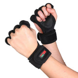 Max 1Pair Fitness Gloves Weight Lifting Gym Workout Training Wrist Wrap Brace  L