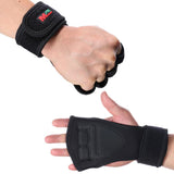 Max 1Pair Fitness Gloves Weight Lifting Gym Workout Training Wrist Wrap Brace  L