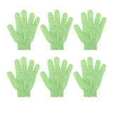 Maxbell 6 Pieces Exfoliating Body Scrub Shower Gloves Bath Massage SPA Mitts Green - Aladdin Shoppers