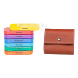 Max Weekly Pill Organizer 7 Day Tablet Vitamin Container Case Moisture-Proof Box