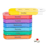 Max Weekly Pill Organizer 7 Day Tablet Vitamin Container Case Moisture-Proof Box