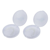 Maxbell 2 Pcs Silicone Lower False Teeth Dental Veneers Dentures Fake Tooth w/ Case