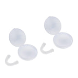 Maxbell 2 Pcs Silicone Lower False Teeth Dental Veneers Dentures Fake Tooth w/ Case