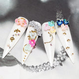Max 3D Nail Art Decoration Flowers Gemstones Nail Tips Rhinestones Charms 07