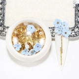 Max 3D Nail Art Decoration Flowers Gemstones Nail Tips Rhinestones Charms 08