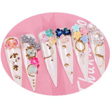Max 3D Nail Art Decoration Flowers Gemstones Nail Tips Rhinestones Charms 08