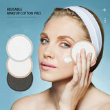 Max 5 Reusable Bamboo Cotton MakeUp Remover Pad Facial Clean Pad velvet