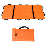 Emergency Patient Mover Transport Unit Roll Stretcher w/ 12 Handles Orange