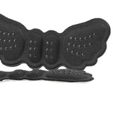 Maxbell 3 Pairs Anti-Slip Shoe Inserts Heel Grips Pad Insoles Liner Cushions Black Thin