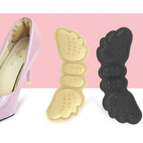 Maxbell 3 Pairs Anti-Slip Shoe Inserts Heel Grips Pad Insoles Liner Cushions Black Thin