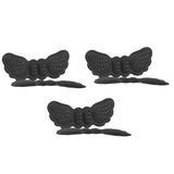 Maxbell 3 Pairs Anti-Slip Shoe Inserts Heel Grips Pad Insoles Liner Cushions Black Thin