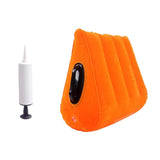 Maxbell Inflatable Triangle Pillow Couples Love Pad Cushion Mat Furniture Orange
