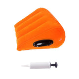 Maxbell Inflatable Triangle Pillow Couples Love Pad Cushion Mat Furniture Orange