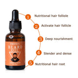 Maxbell 30ml Organic Natural Moustache Balm Beard Oil Facial Hair Moisturizing  04