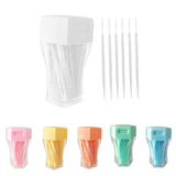 200Pcs Double Head Interdental Brush Dental Floss Teeth Oral Clean White