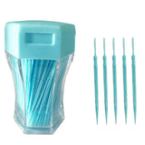Maxbell 200Pcs Double Head Interdental Brush Dental Floss Teeth Oral Clean  Blue
