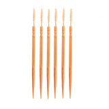 Maxbell 200Pcs Double Head Interdental Brush Dental Floss Teeth Oral Clean  Rose Red