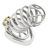 Maxbell Stainless Steel Male Chastity Cage Belt Device Penis Lock Ring Belt 45mm