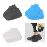 Maxbell Resuable Silicone Overshoes Rain Waterproof Shoe Cover Boot Protect Black S