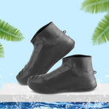 Maxbell Resuable Silicone Overshoes Rain Waterproof Shoe Cover Boot Protect Black S