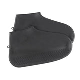 Maxbell Resuable Silicone Overshoes Rain Waterproof Shoe Cover Boot Protect Black L