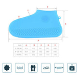 Maxbell Resuable Silicone Overshoes Rain Waterproof Shoe Cover Boot Protect Black L