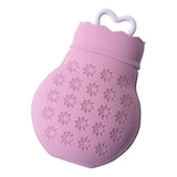 Max Maxb Silicone Hot Water Bottle Winter Warm Relaxing Heat Cold Therapy Purple 01