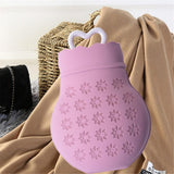 Max Maxb Silicone Hot Water Bottle Winter Warm Relaxing Heat Cold Therapy Purple 01