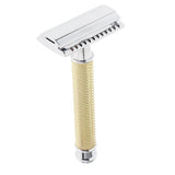 Maxbell Classic Manual Safety Razors Double Edge Shaver for Men Daily Shaving Golden