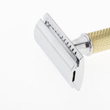 Maxbell Classic Manual Safety Razors Double Edge Shaver for Men Daily Shaving Golden